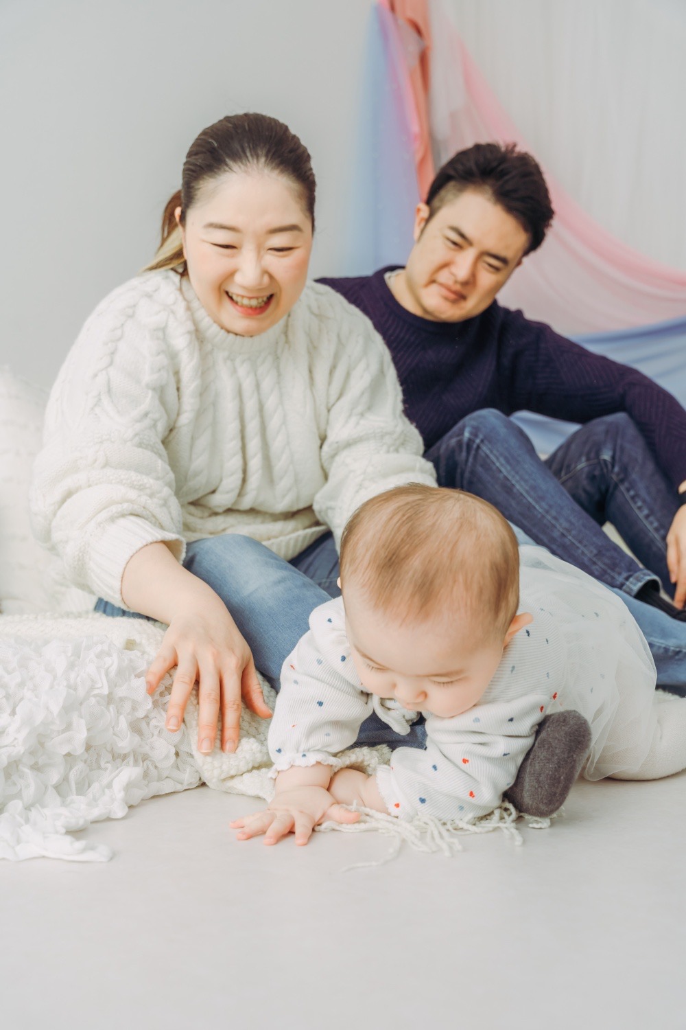 親子の写真